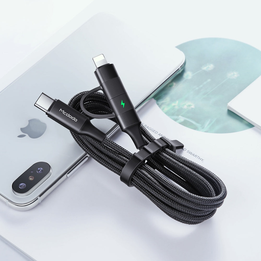 Mcdodo CA-712 | Type-C to Type-C & Lightning Mobile Cable | 2-in-1 Cable Mobile Cable Store