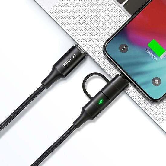 Mcdodo CA-712 | Type-C to Type-C & Lightning Mobile Cable | 2-in-1 Cable Mobile Cable Store