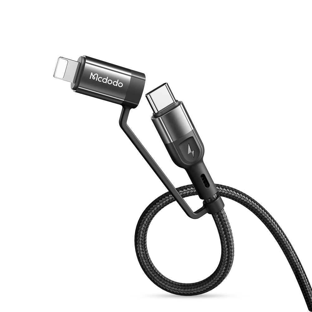 Mcdodo CA-807 | USB & Type-C to Type-C & Lightning Mobile Cable | 2-in-2 Cable Mobile Cable Store