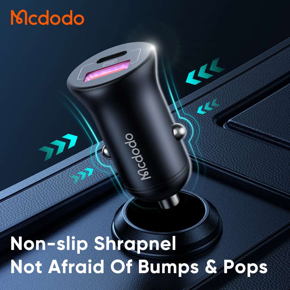 Mcdodo CC-268 | 45W PD Car Charger | Dual Ports (Type-C & USB) Mobile Cable Store