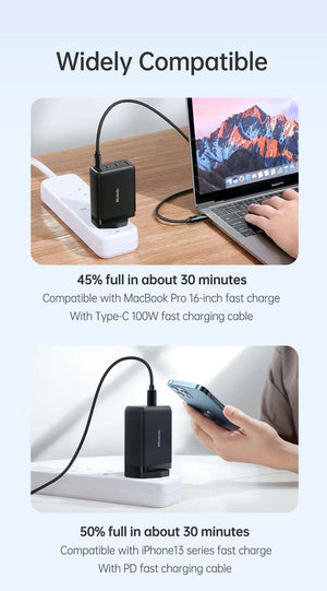 Mcdodo CH-076 | 120W PD Fast Charger | Quad Ports (Type-C & USB) Mobile Cable Store