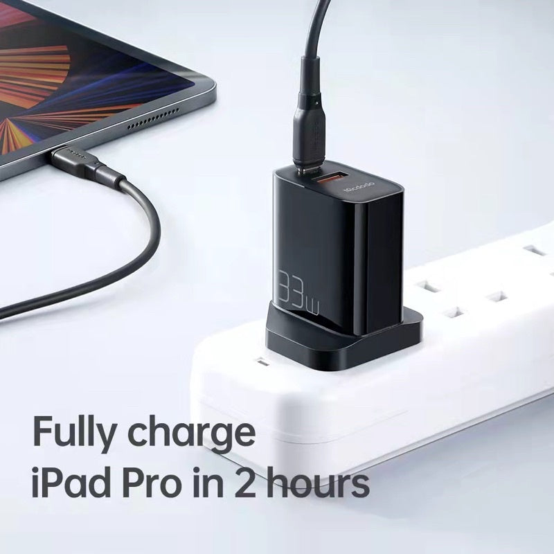 Mcdodo CH-091 | 33W PD Fast Charger | Dual Ports (Type-C & USB) Mobile Cable Store