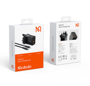 Mcdodo CH-130 | 20W PD Fast Charger | Dual Ports (Type-C & USB) Mobile Cable Store