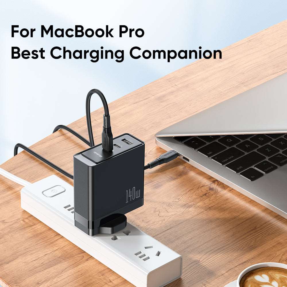 Mcdodo CH-290 | 140W PD Fast Charger | Triple Ports (Type-C & USB) Mobile Cable Store