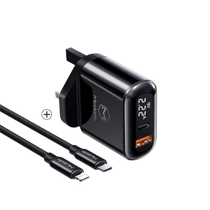 Mcdodo CH-723 | 20W PD Fast Charger | Dual Ports (Type-C & USB) Mobile Cable Store