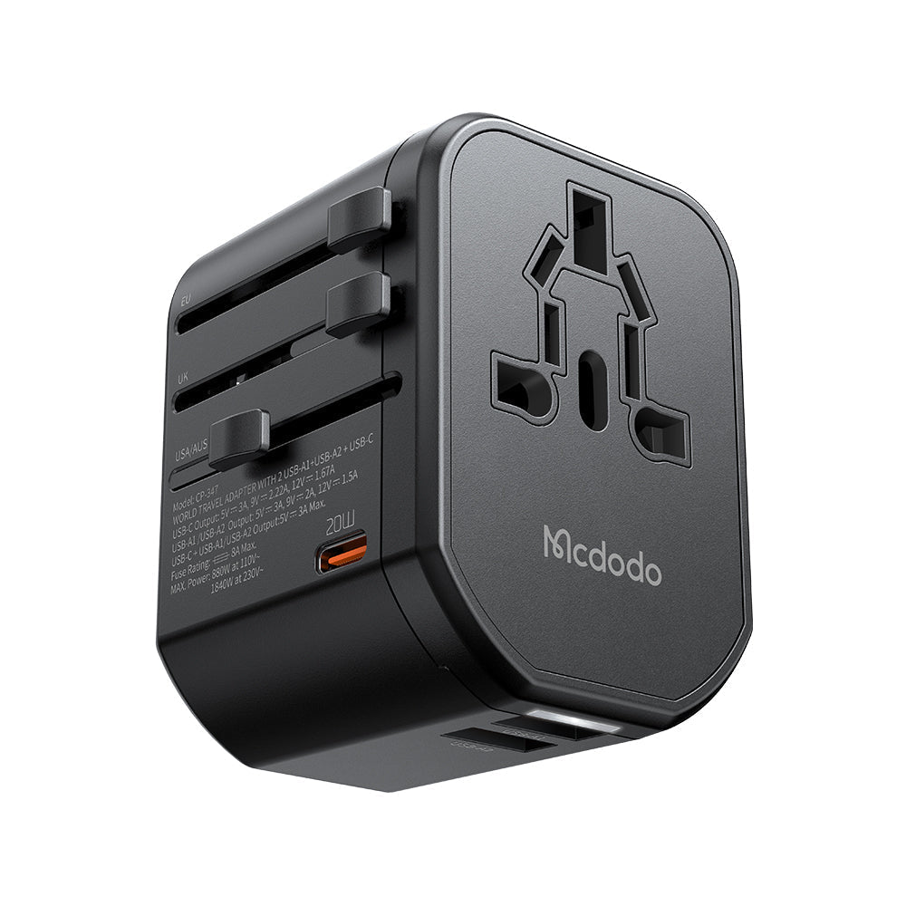 Mcdodo CP-347 | 20W PD Fast Charging Universal Travel Adapter Mobile Cable Store