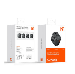 Mcdodo CP-347 | 20W PD Fast Charging Universal Travel Adapter Mobile Cable Store