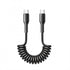 Joyroom SA38-CC3 | Type-C to Type-C Coiled Mobile Cable | 60W Fast Charge PD